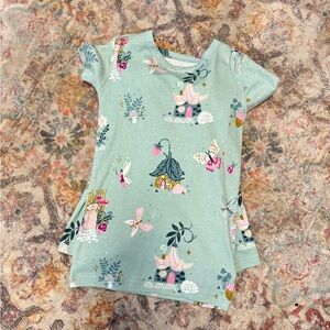 Girls' Mint Fairy Cottage Short Sleeve Pajama Set NWOT